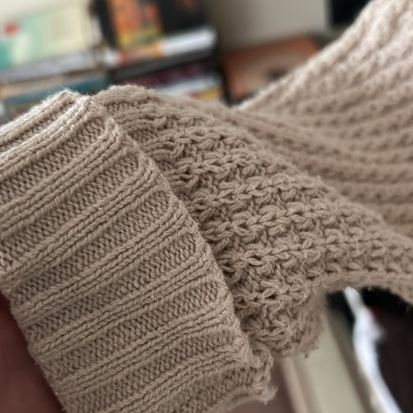 Pink Rose Women's Cream Cardigan Sweater Size Large - Picture 7 of 7